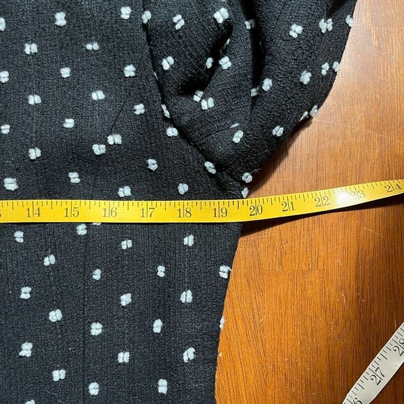 Don Caster Silk Polka Dot Jacket Womens 6 Professional Office Preppy Mature Boxy - Picture 10 of 12